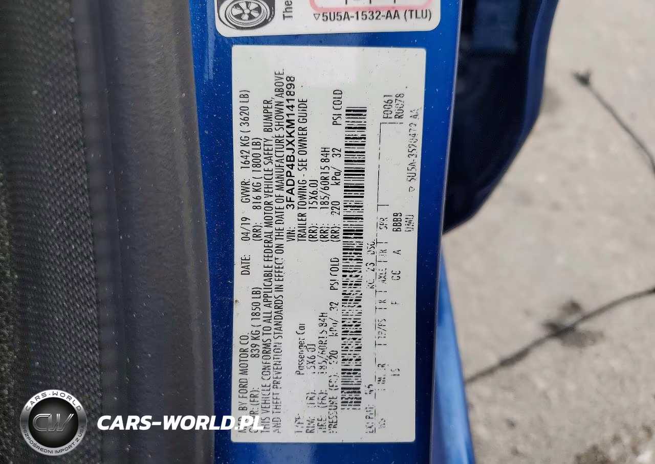 2019 Ford Fiesta Se VIN:3FADP4BJXKM141898 - 13