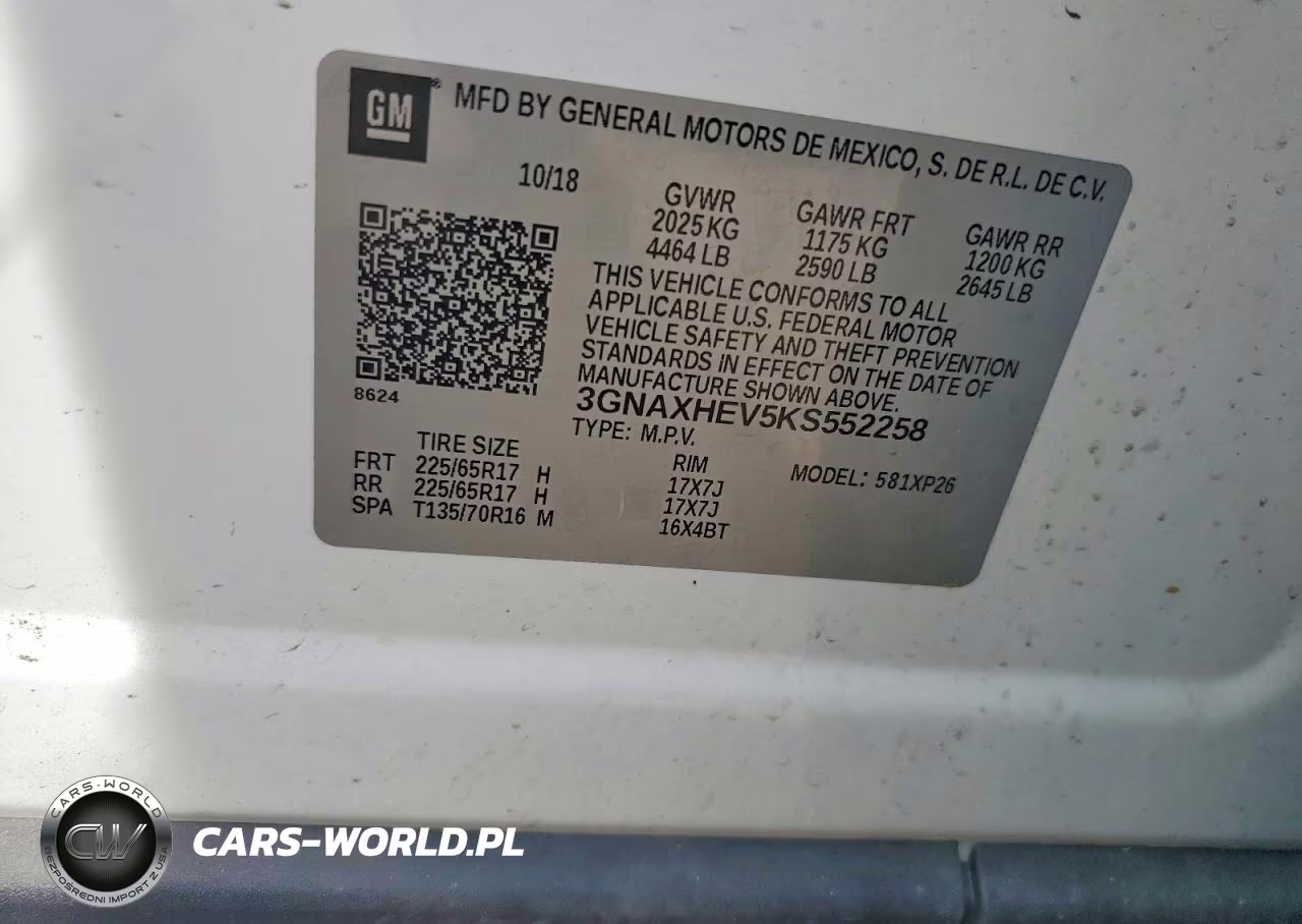 2019 Chevrolet Equinox Ls VIN:3GNAXHEV5KS552258 - 13
