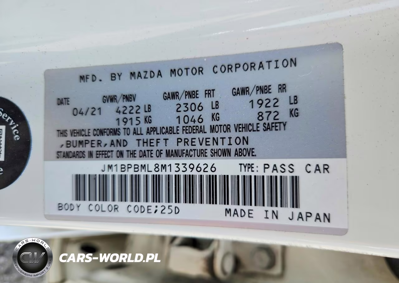 2021 Mazda 3 Premium VIN:JM1BPBML8M1339626 - 13