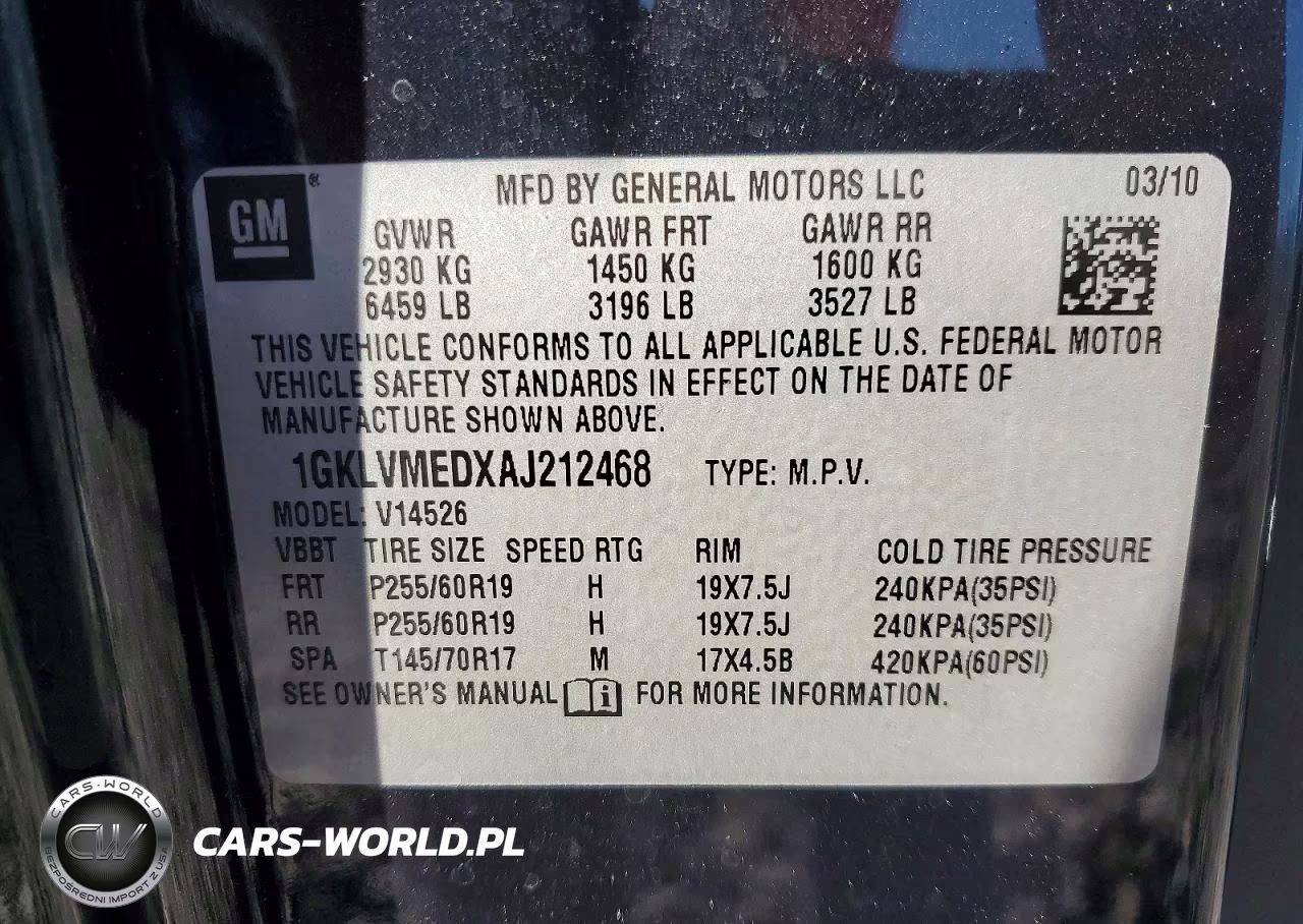 2010 GMC Acadia Slt-1 VIN:1GKLVMEDXAJ212468 - 14
