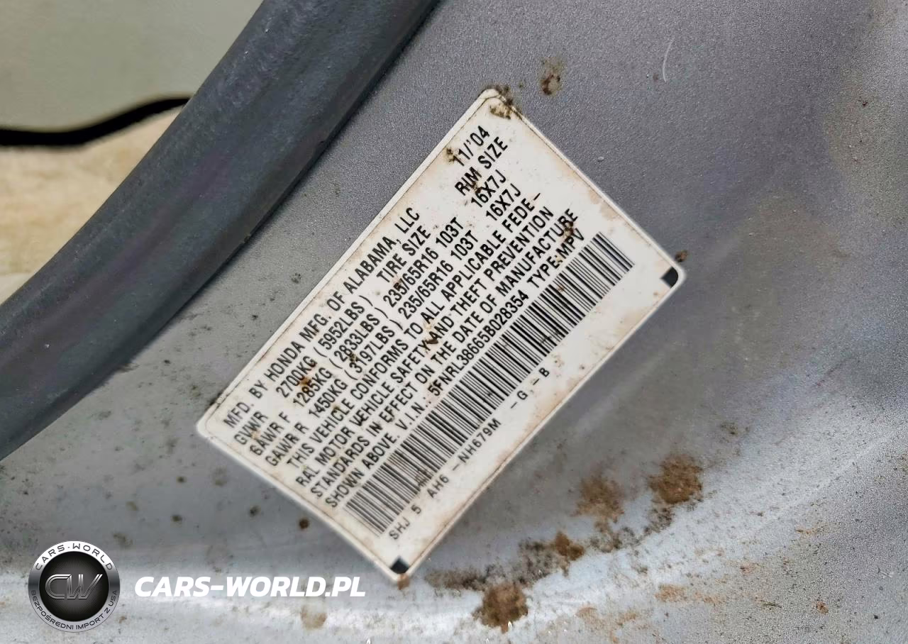 2005 Honda Odyssey Ex-L VIN:5FNRL38665B028354 - 13
