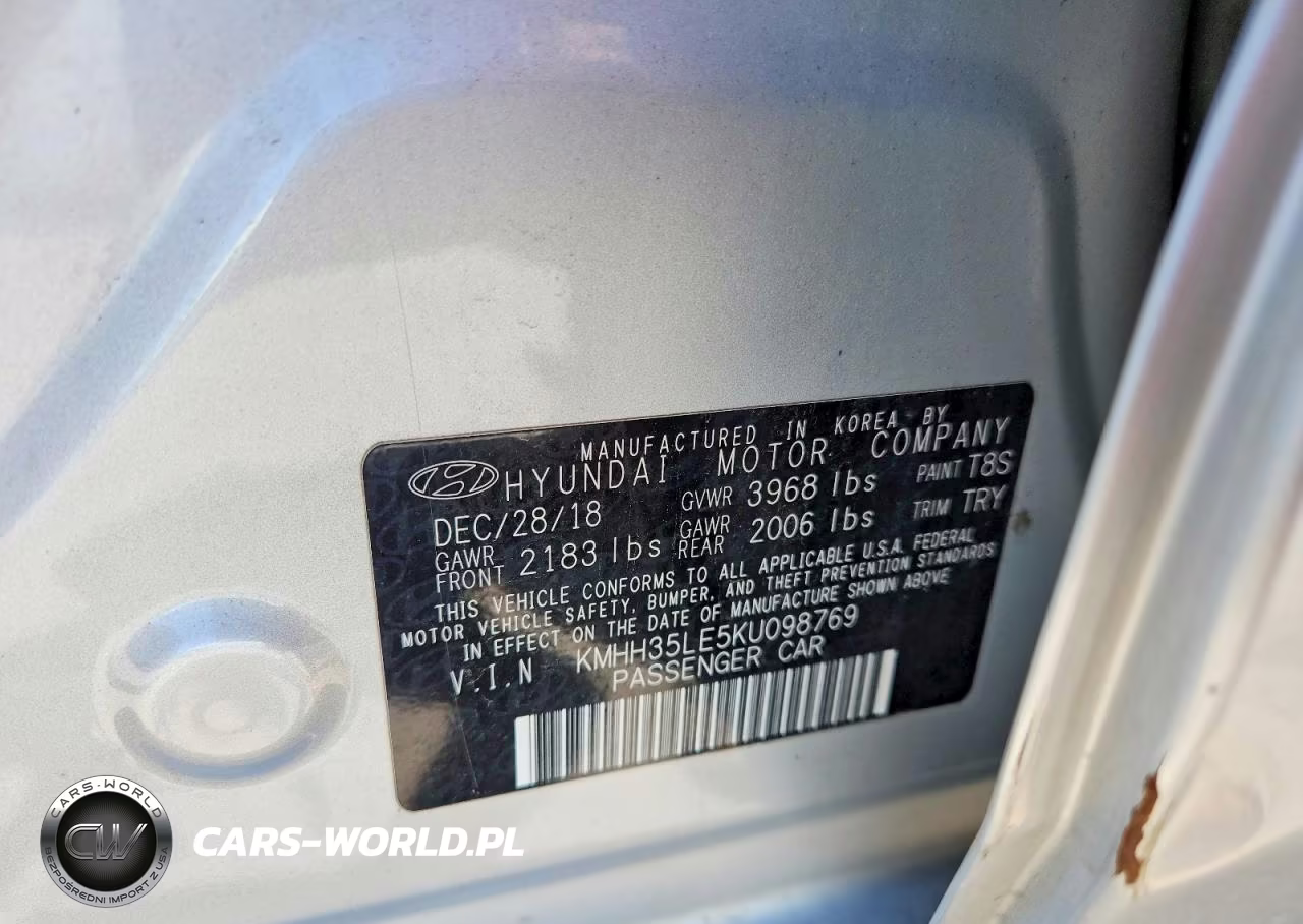 2019 Hyundai Elantra Gt Base VIN:KMHH35LE5KU098769 - 12