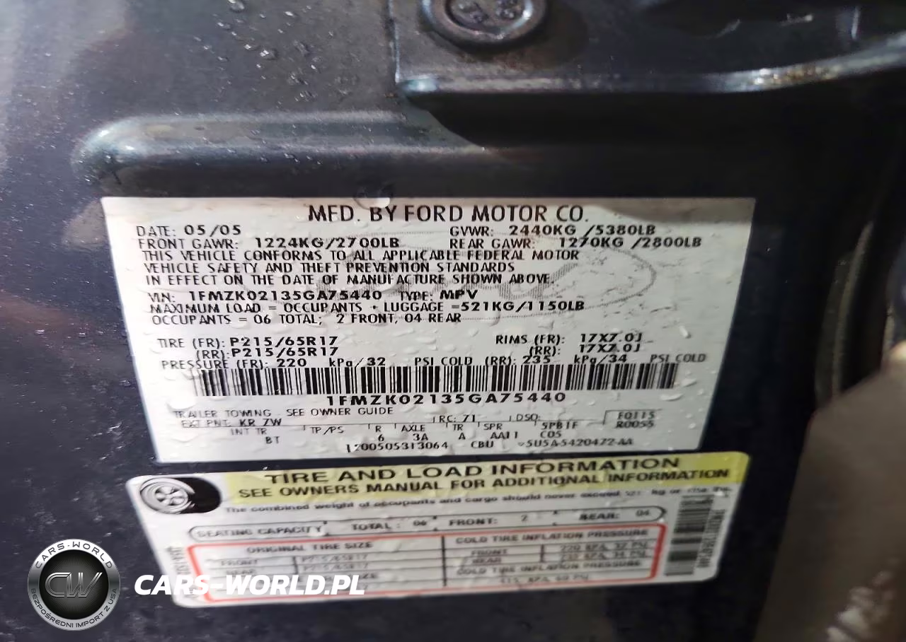 FORD FREESTYLE VIN:1FMZK02135GA75440 - 13