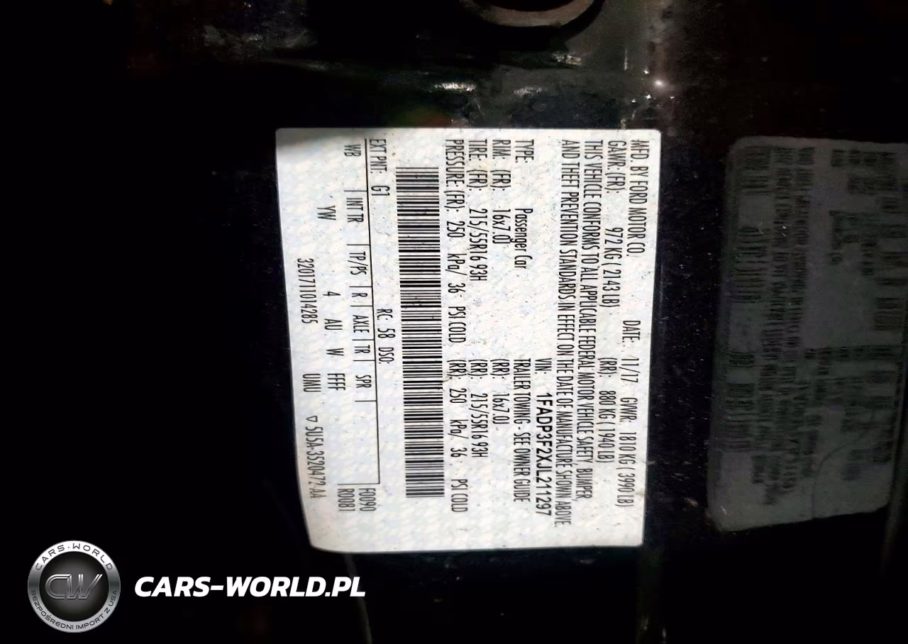 2018 Ford Focus Se VIN:1FADP3F2XJL211297 - 12