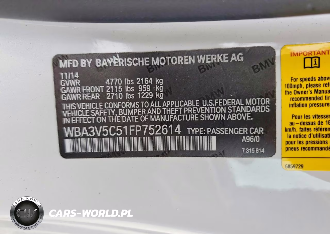 2015 BMW 428 I VIN:WBA3V5C51FP752614 - 12