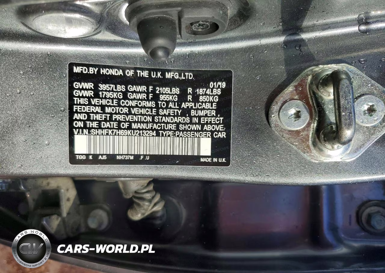 2019 Honda Civic Ex VIN:SHHFK7H69KU213294 - 13