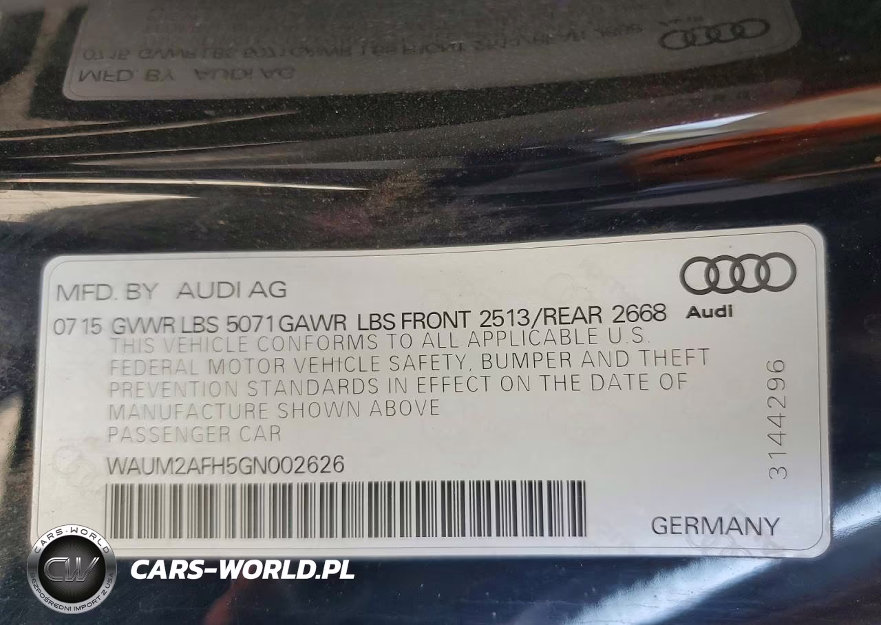 2016 Audi A5 Premium Plus S-Line VIN:WAUM2AFH5GN002626 - 13