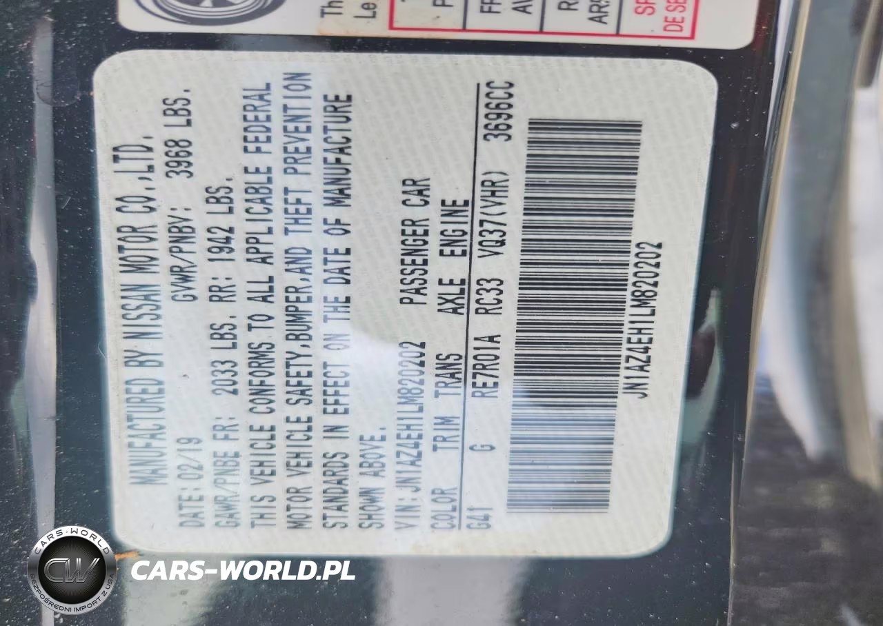 2020 Nissan 370Z Sport Touring VIN:JN1AZ4EH1LM820202 - 12