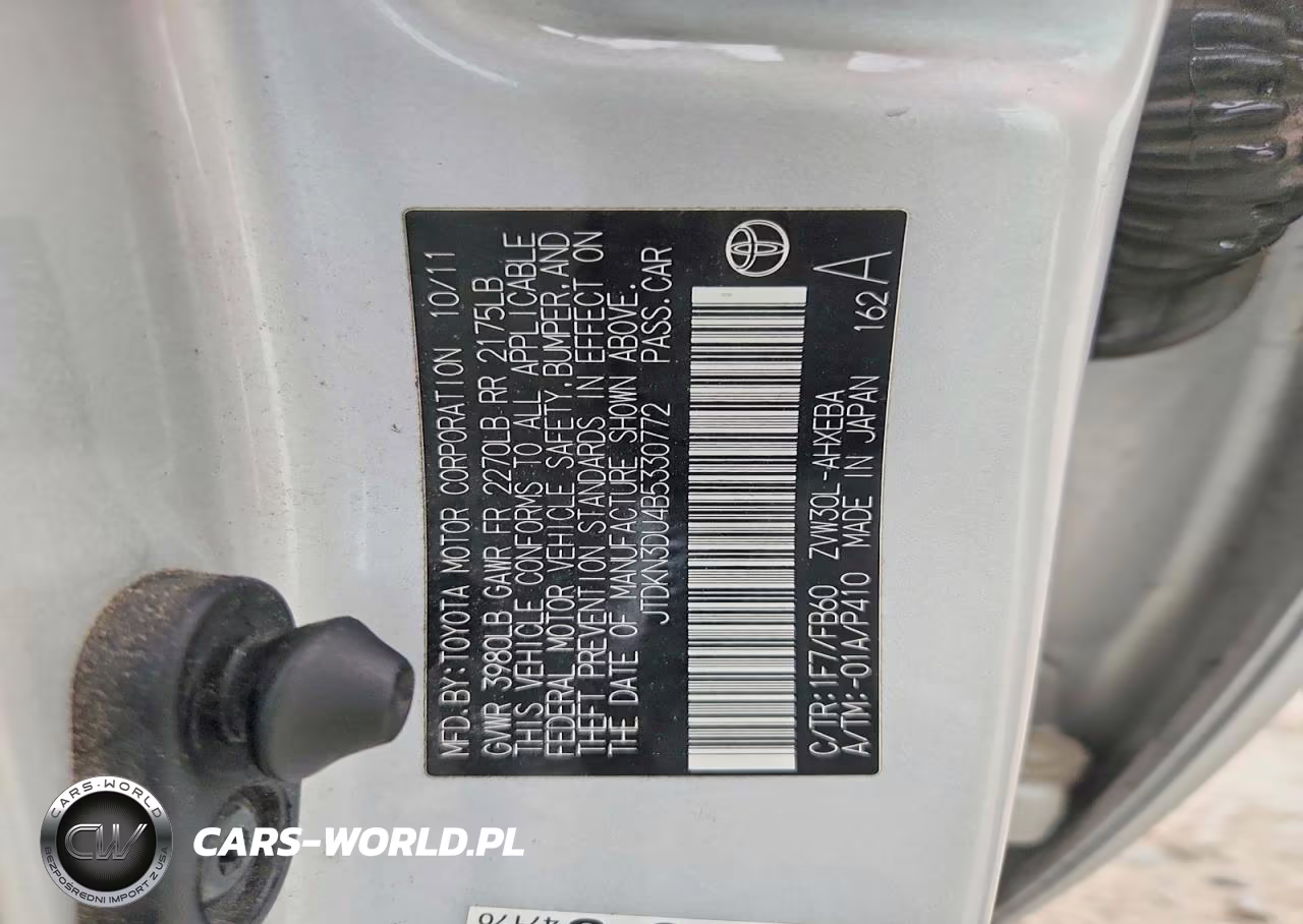 2011 Toyota Prius Two VIN:JTDKN3DU4B5330772 - 12