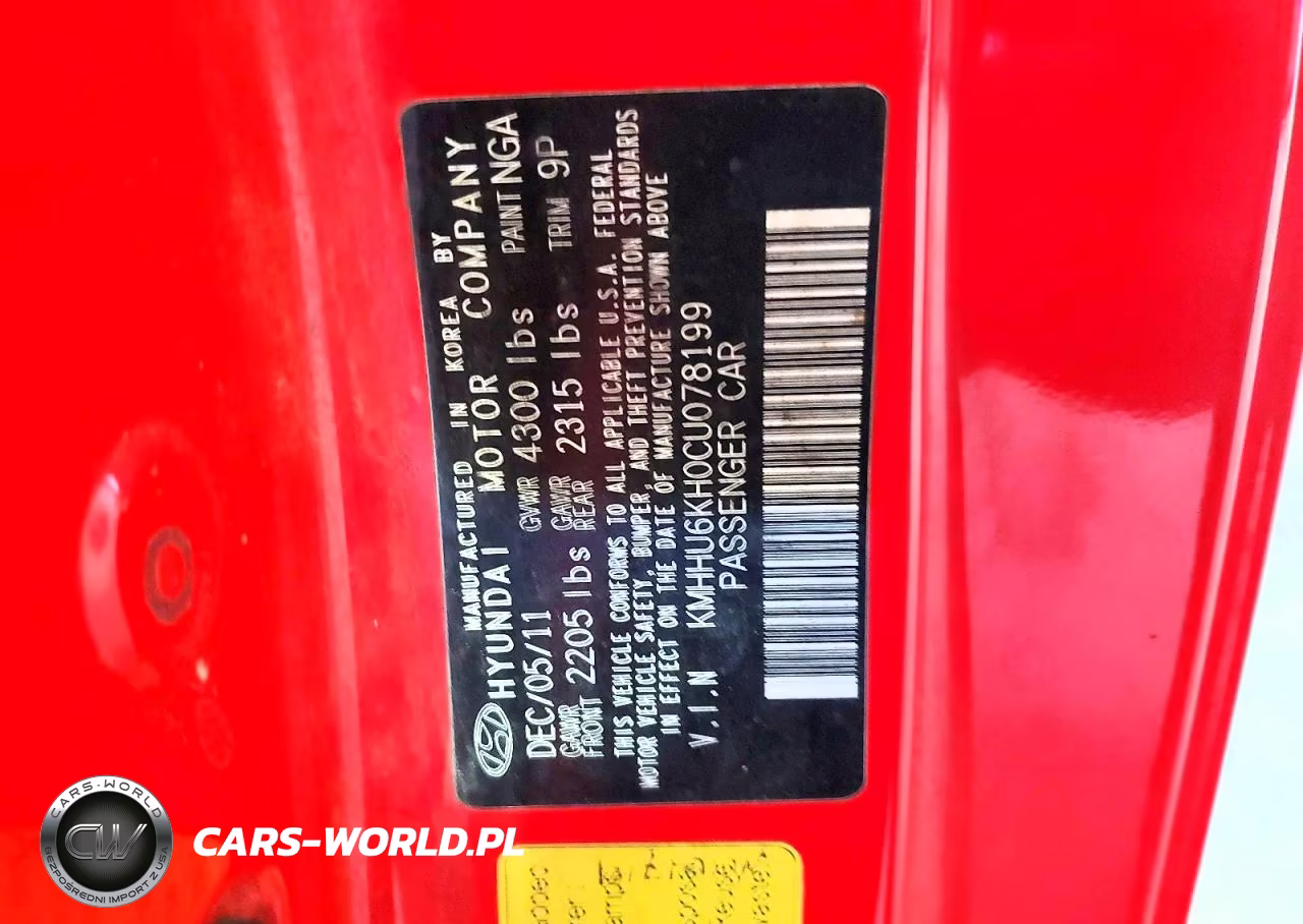 2012 Hyundai Genesis VIN:KMHHU6KH0CU078199 - 12