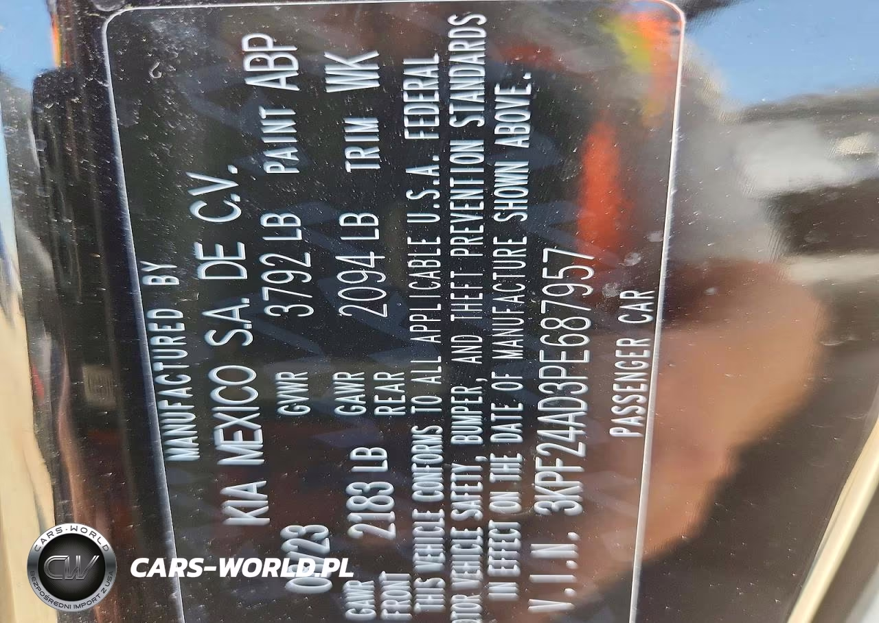 2023 Kia Forte Lxs VIN:3KPF24AD3PE687957 - 13