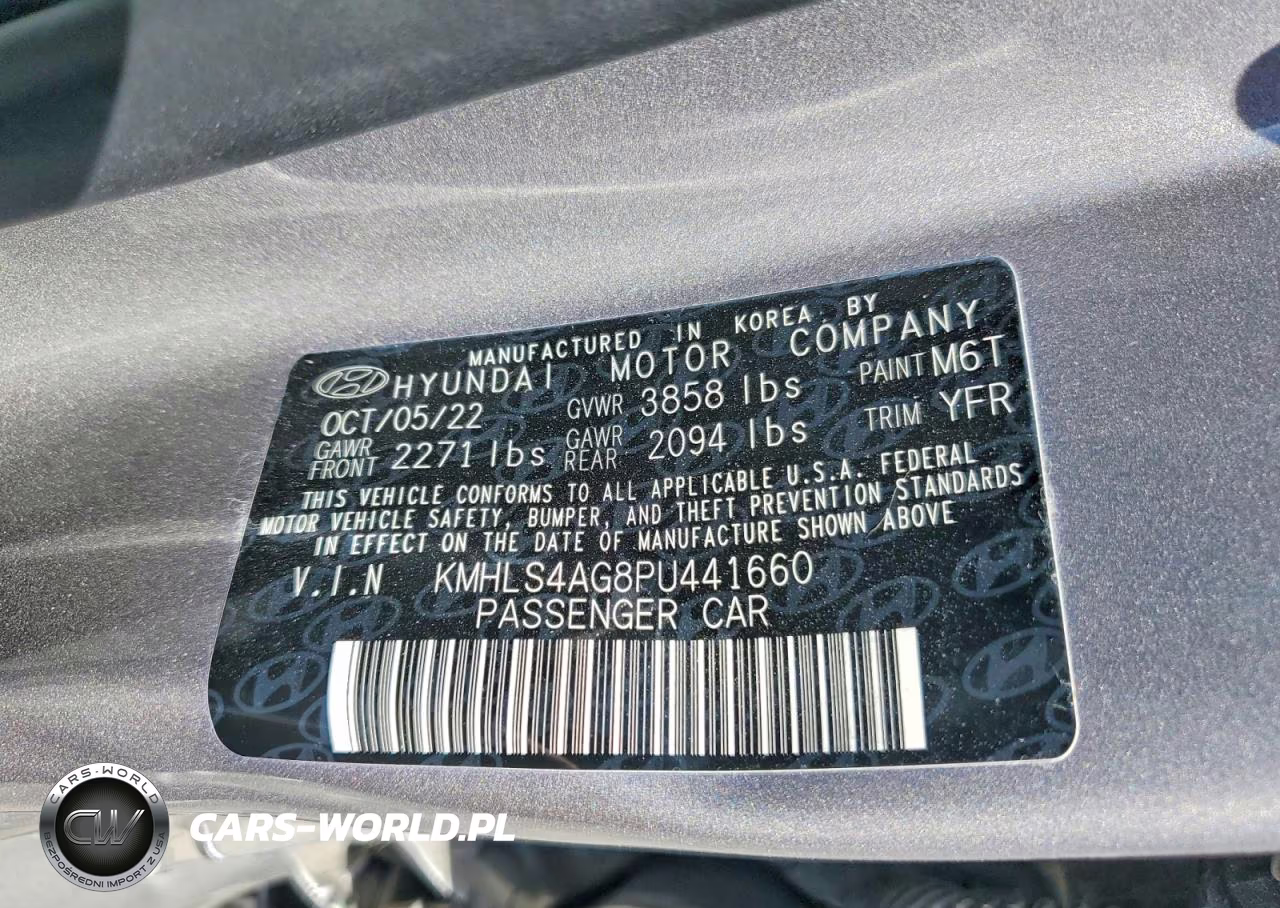 2023 Hyundai Elantra Sel VIN:KMHLS4AG8PU441660 - 13