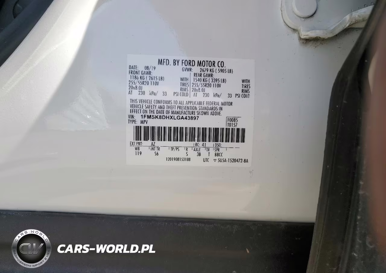 2020 Ford Explorer Xlt VIN:1FMSK8DHXLGA43897 - 14