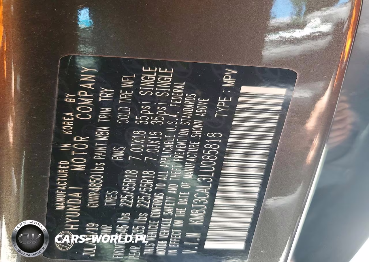 2020 Hyundai Tucson Ultimate VIN:KM8J3CAL3LU085818 - 13