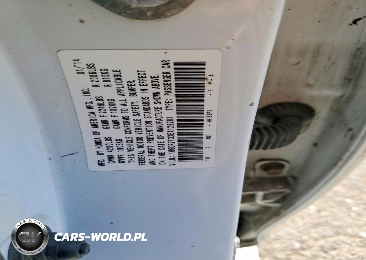 2014 Honda Accord Lx VIN:1HGCR2F3XEA128281 - 13