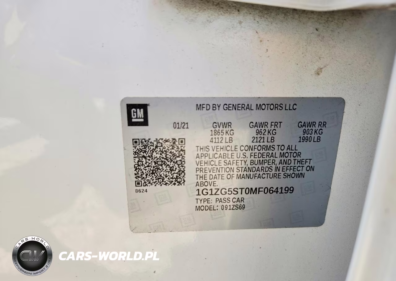 2021 Chevrolet Malibu VIN:1G1ZG5ST0MF064199 - 12