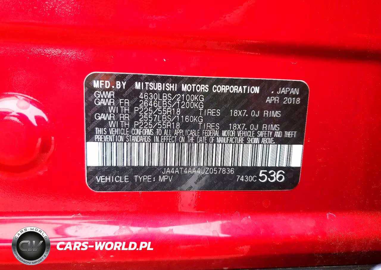 2018 Mitsubishi Eclipse Cross Le VIN:JA4AT4AA4JZ057836 - 13