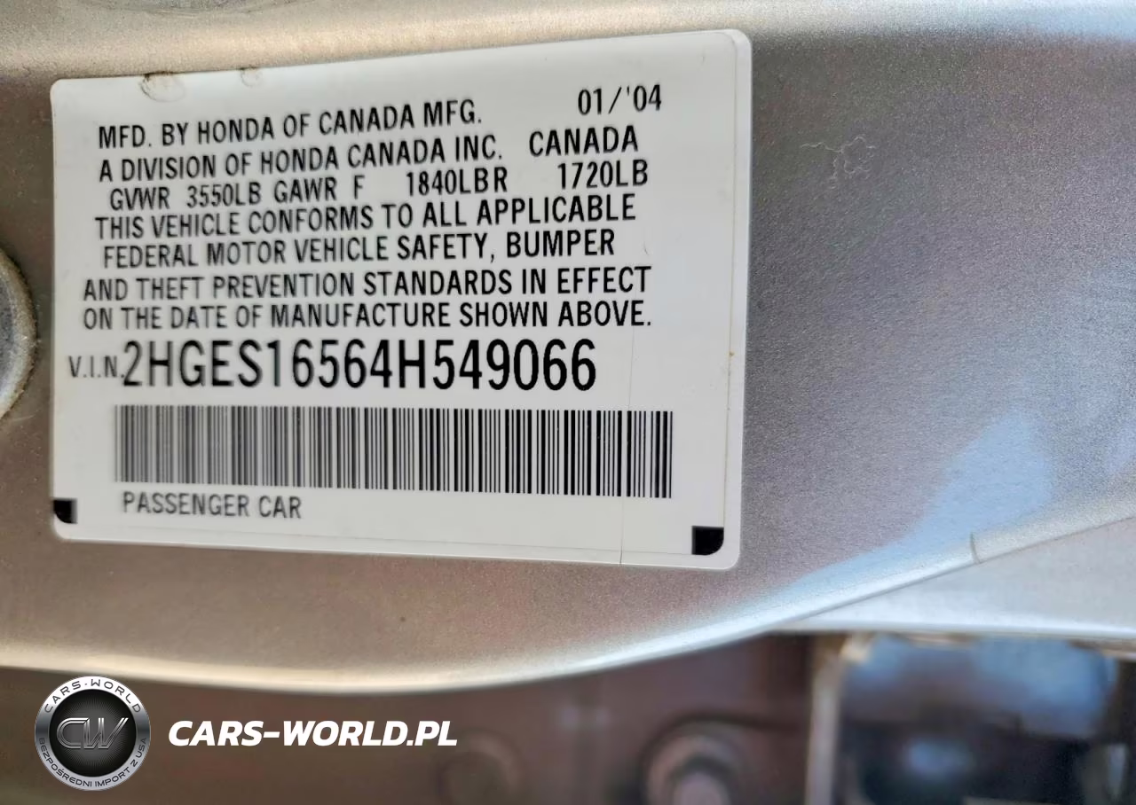 2004 Honda Civic Lx VIN:2HGES16564H549066 - 13