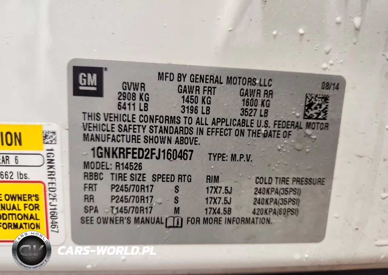 2015 Chevrolet Traverse Ls VIN:1GNKRFED2FJ160467 - 13