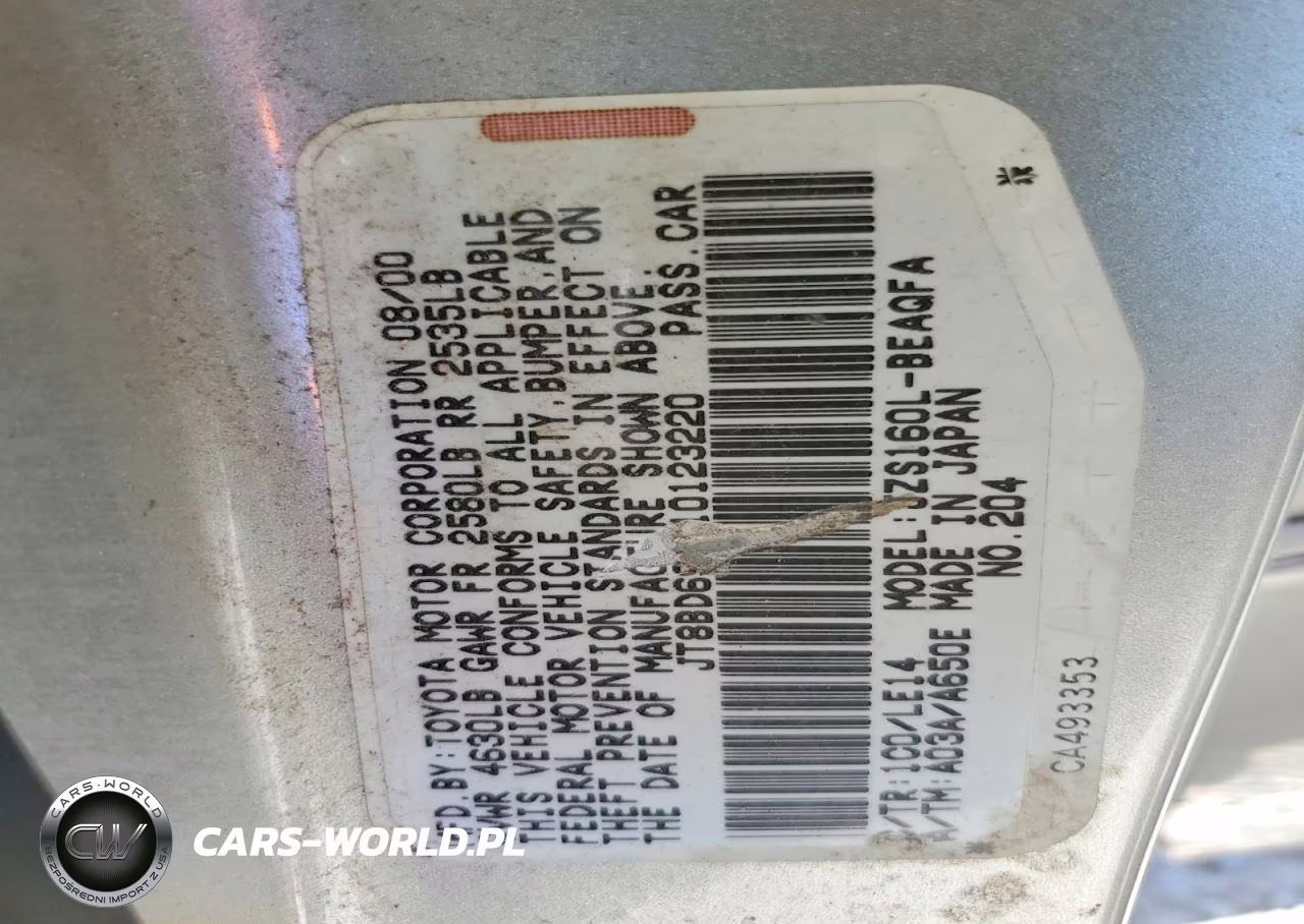 2001 Lexus Gs 300 VIN:JT8BD69S710123220 - 12