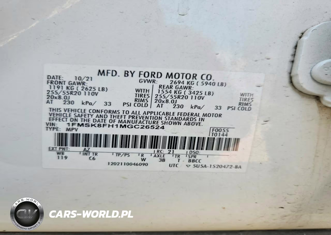 2021 Ford Explorer Limited VIN:1FMSK8FH1MGC26524 - 13
