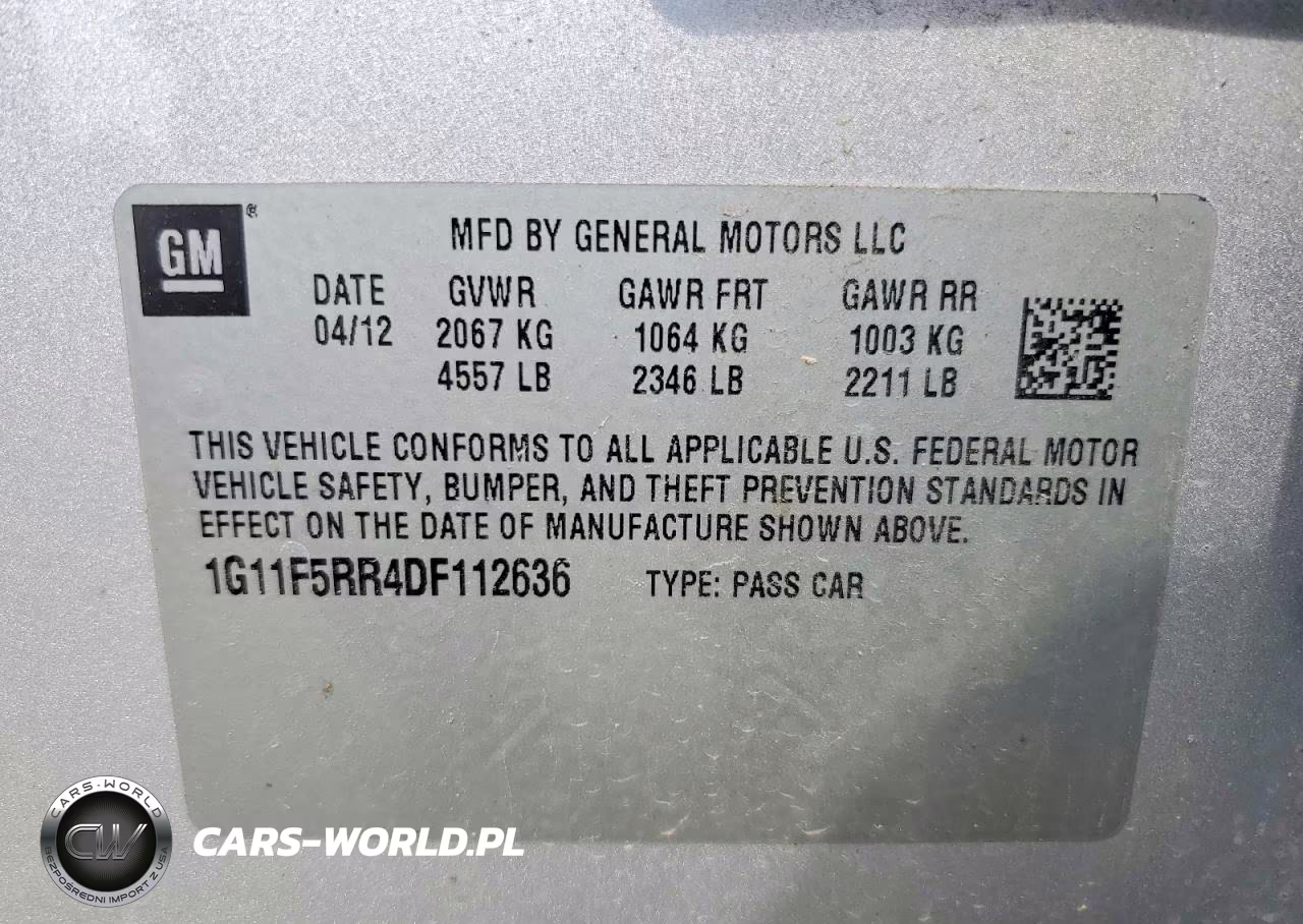 2013 Chevrolet Malibu 2Lt VIN:1G11F5RR4DF112636 - 12