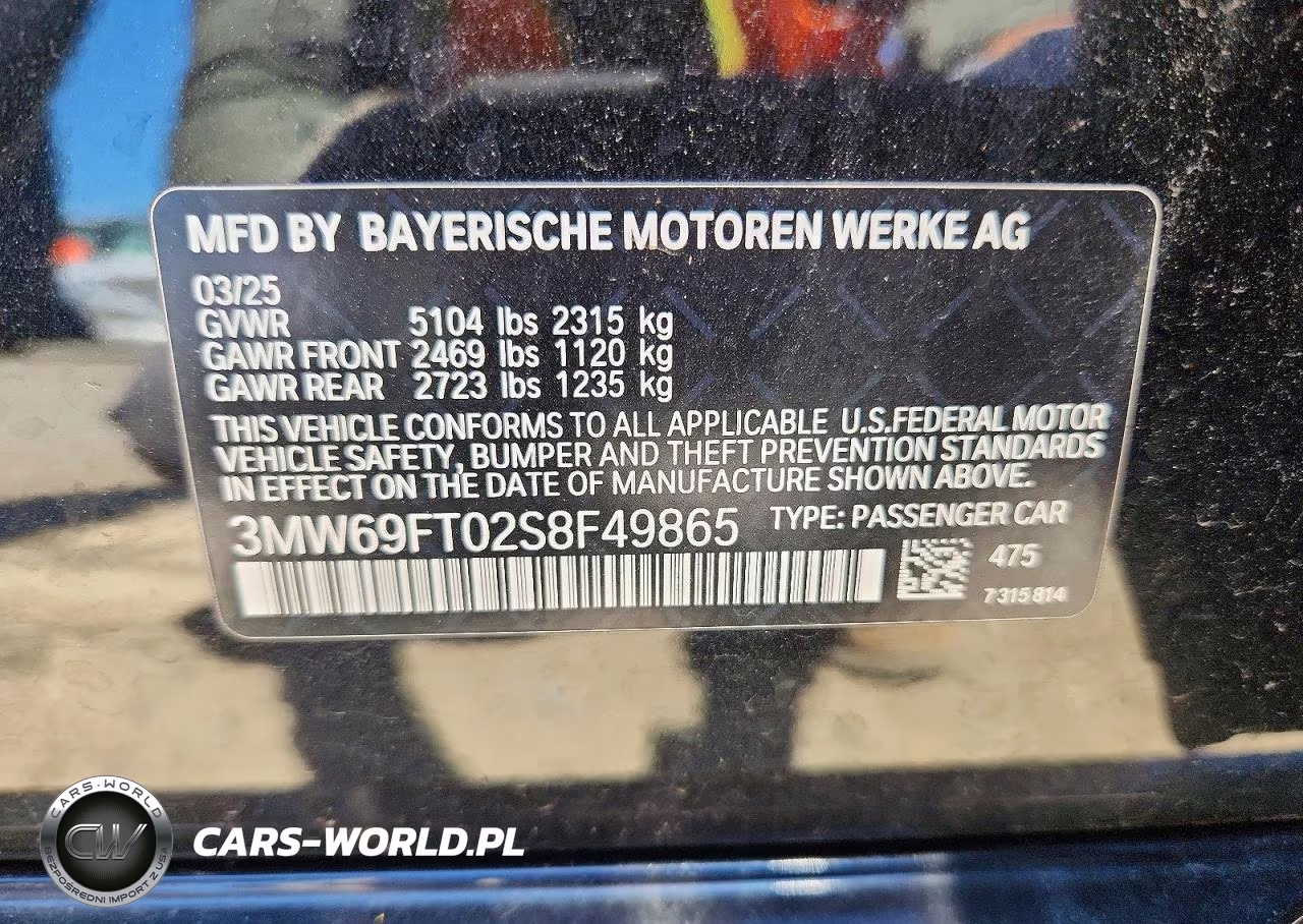 2025 BMW M340Xi VIN:3MW69FT02S8F49865 - 12