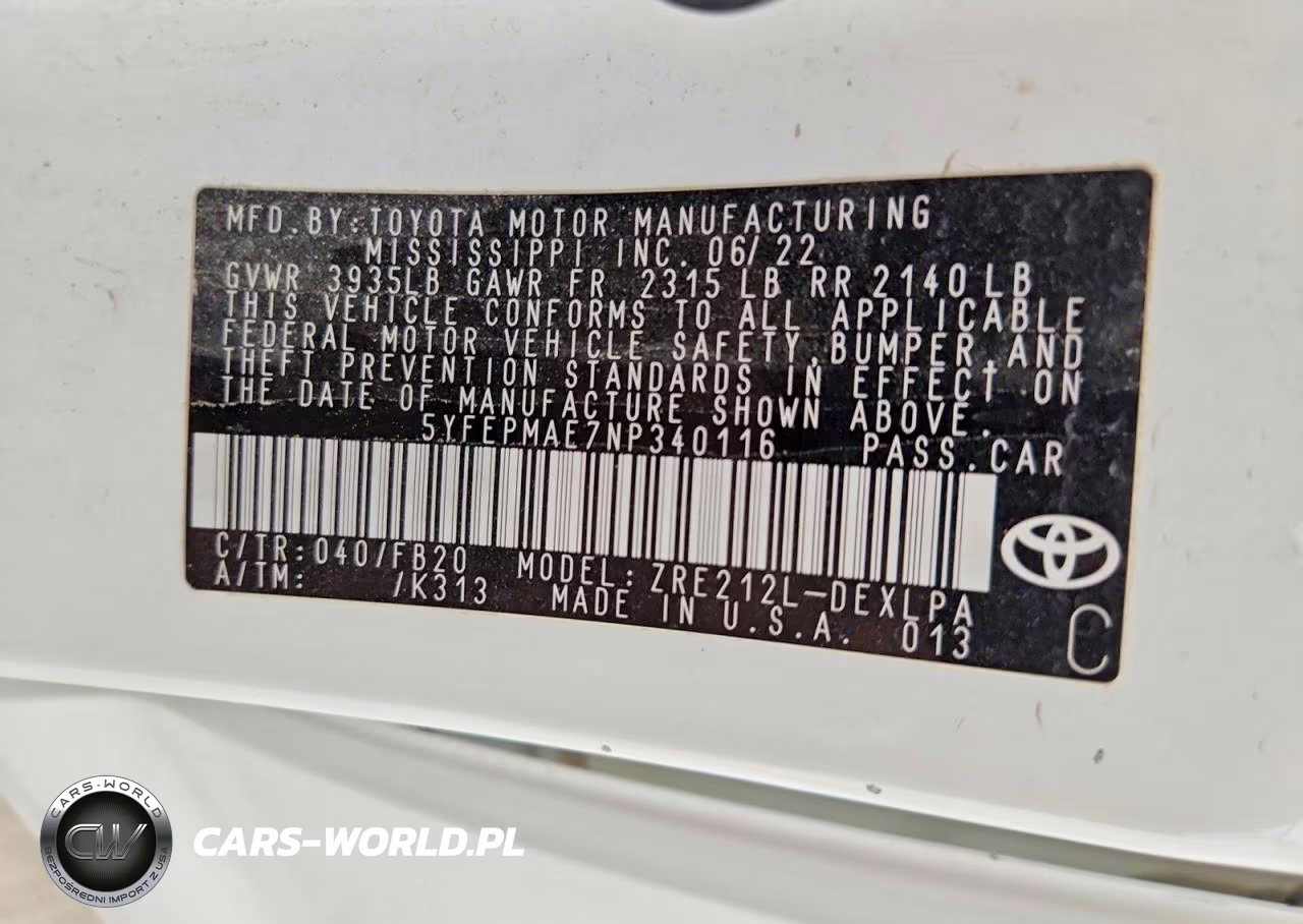 2022 Toyota Corolla Le VIN:5YFEPMAE7NP340116 - 12
