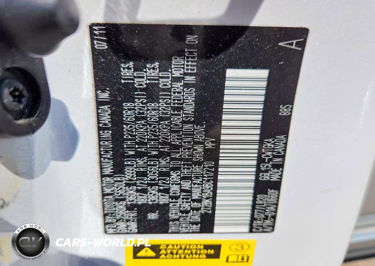 2011 Lexus Rx 350 VIN:2T2BK1BA9BC117210 - 13
