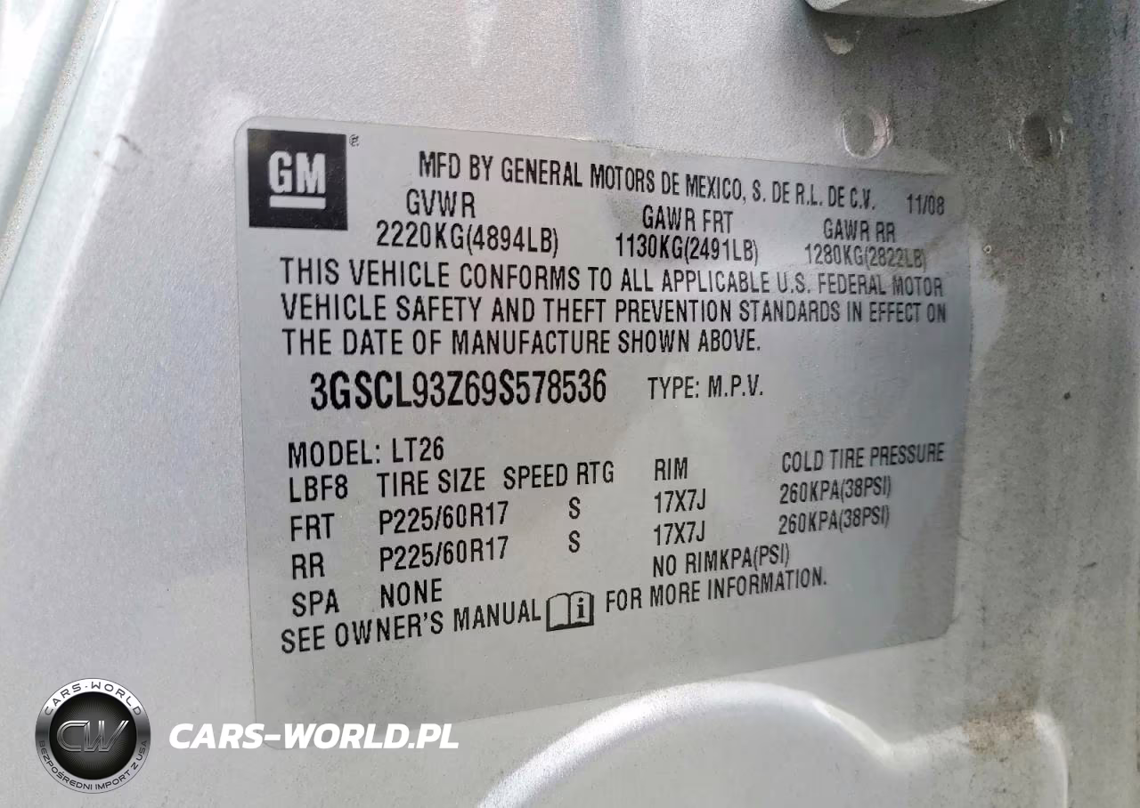 2009 Saturn Vue Hybrid VIN:3GSCL93Z69S578536 - 13