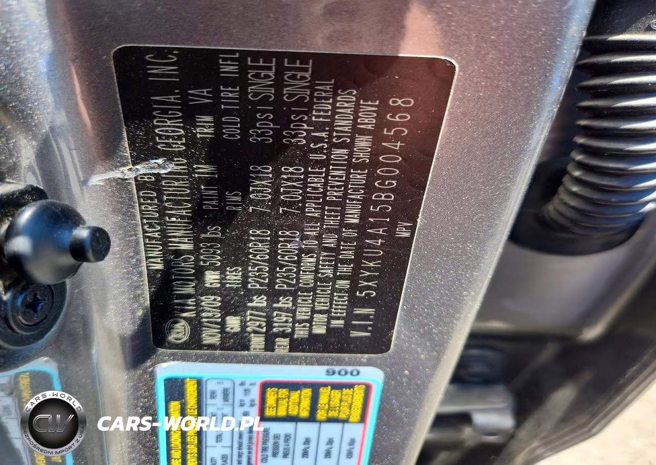 2011 Kia Sorento Ex VIN:5XYKU4A15BG004568 - 12