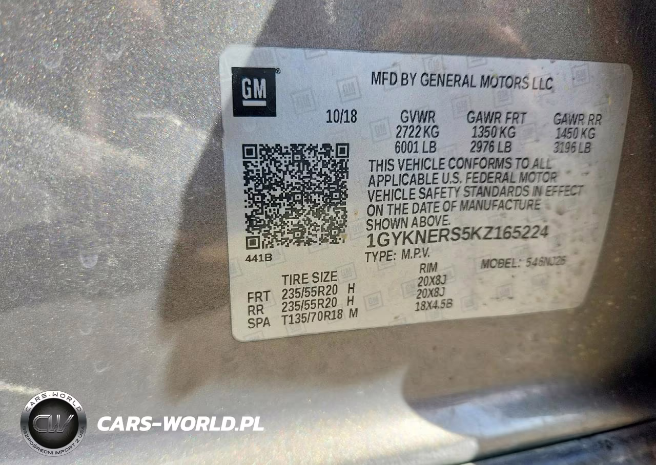 2019 Cadillac Xt5 Premium Luxury VIN:1GYKNERS5KZ165224 - 13