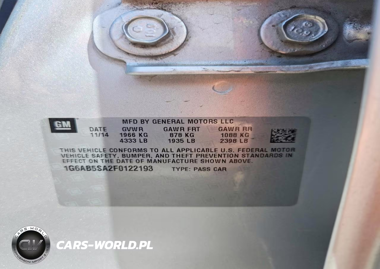 2015 Cadillac Ats Luxury VIN:1G6AB5SA2F0122193 - 13