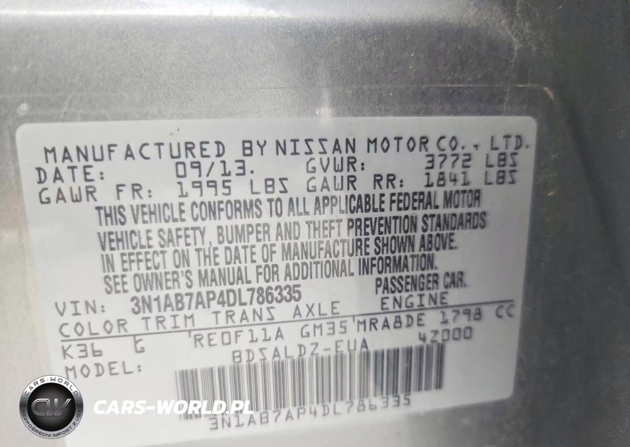 2013 Nissan Sentra S VIN:3N1AB7AP4DL786335 - 13