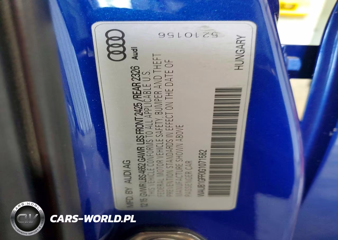2016 Audi S3 Premium Plus VIN:WAUB1GFF0G1071582 - 13