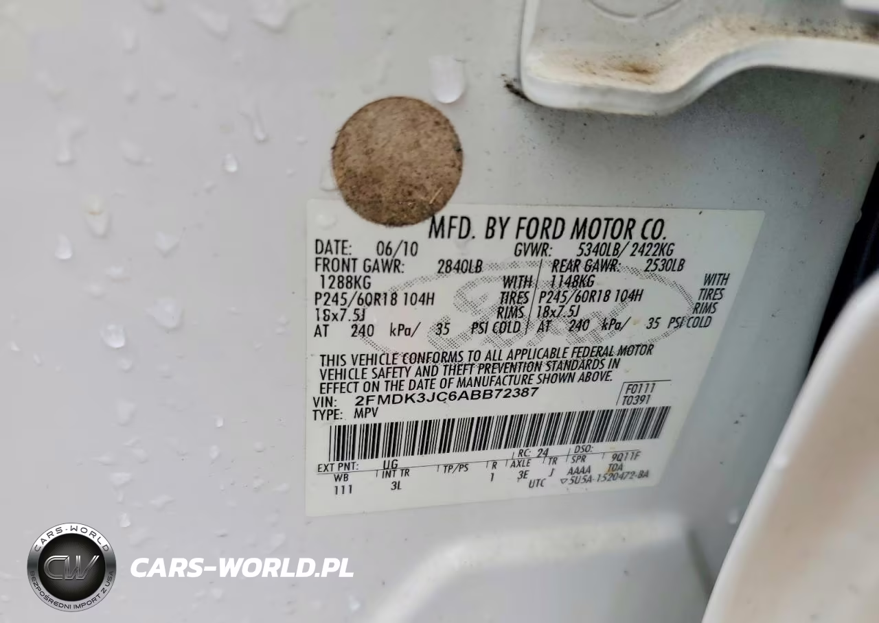 2010 Ford Edge Sel VIN:2FMDK3JC6ABB72387 - 13