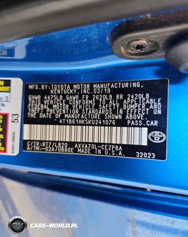 2019 Toyota Camry Xse VIN:4T1B61HK5KU241076 - 13