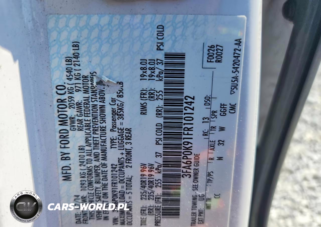 2015 Ford Fusion Titanium VIN:3FA6P0K91FR101242 - 13
