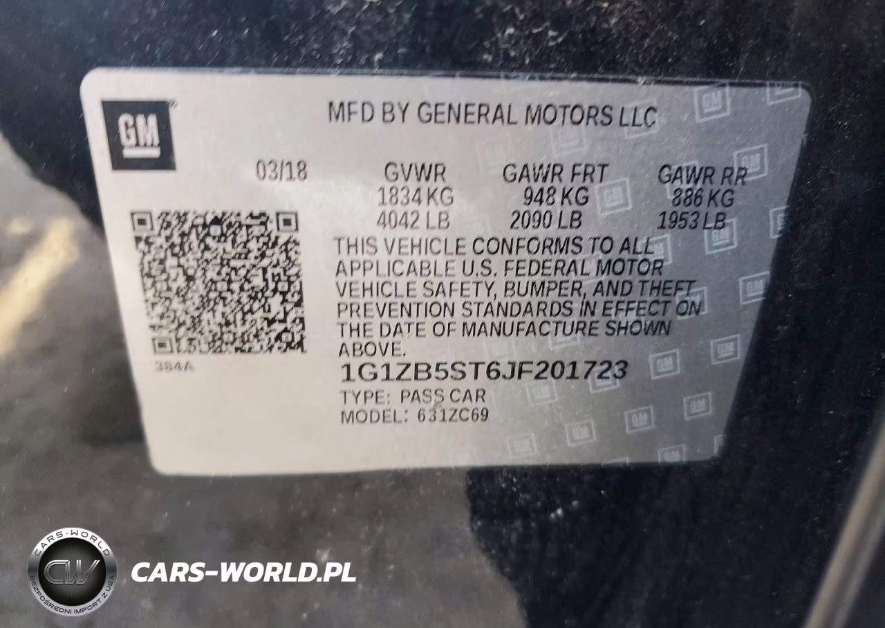 2018 Chevrolet Malibu Ls VIN:1G1ZB5ST6JF201723 - 12