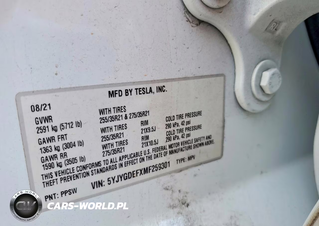 2021 Tesla Model Y VIN:5YJYGDEFXMF259301 - 12