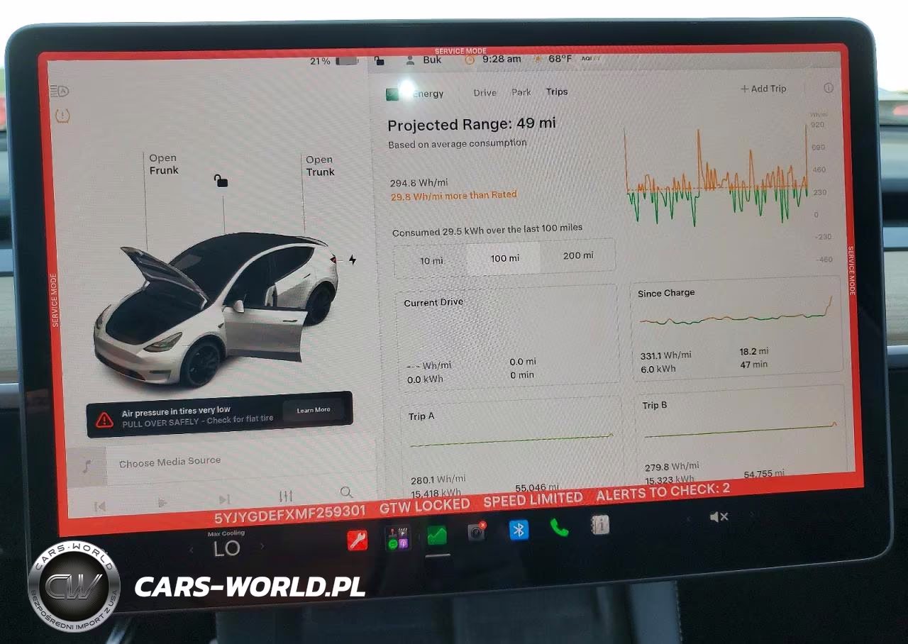 2021 Tesla Model Y VIN:5YJYGDEFXMF259301 - 9