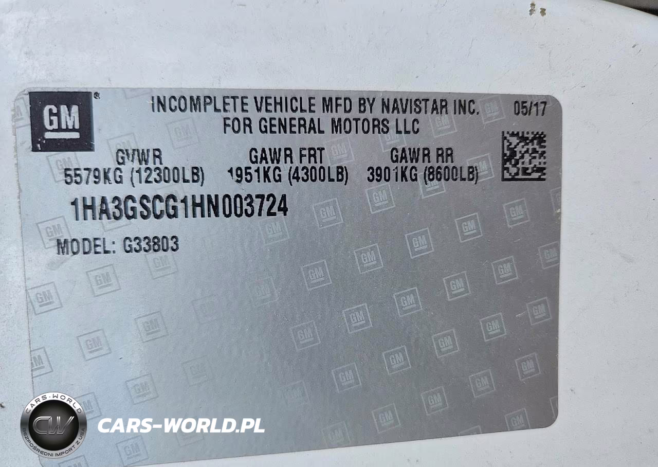 2017 Chevrolet Express G3500 Box Truck VIN:1HA3GSCG1HN003724 - 14