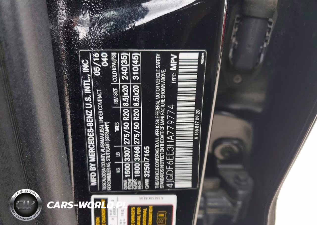 2017 Mercedes-Benz Gls 450 4Matic VIN:4JGDF6EE3HA779774 - 13