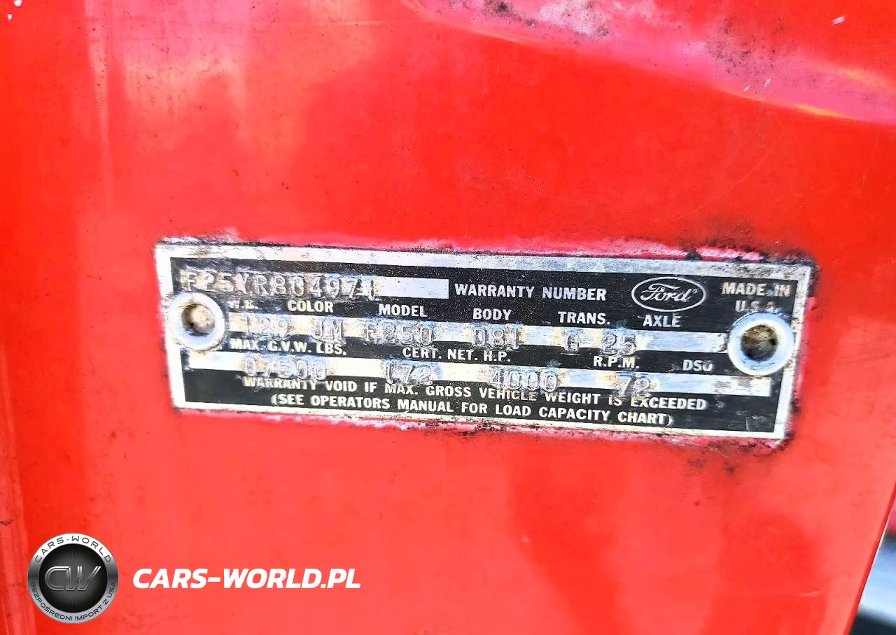 1966 Ford F250 VIN:F25YR804971 - 12