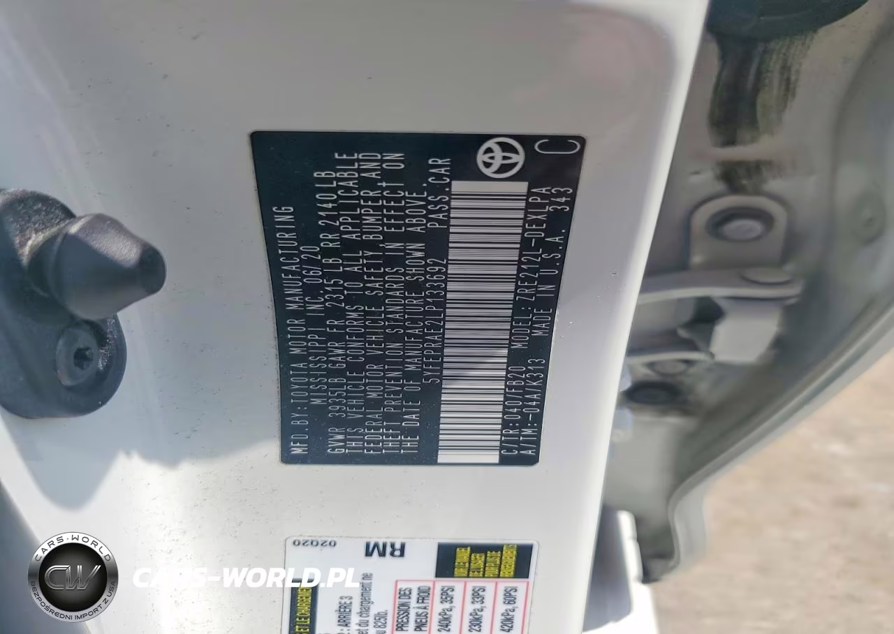 2020 Toyota Corolla Le VIN:5YFEPRAE2LP133692 - 13
