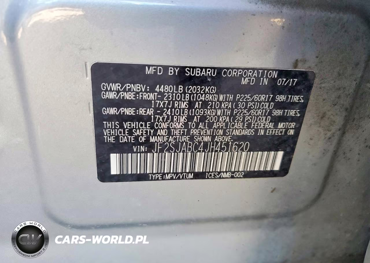2018 Subaru Forester 2.5I VIN:JF2SJABC4JH451620 - 13
