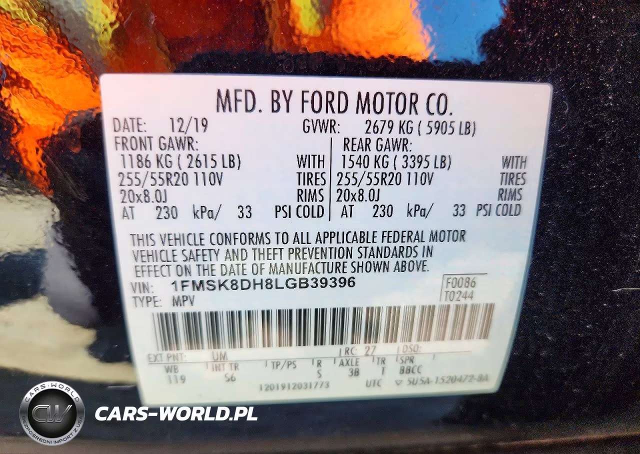 2020 Ford Explorer Xlt VIN:1FMSK8DH8LGB39396 - 13