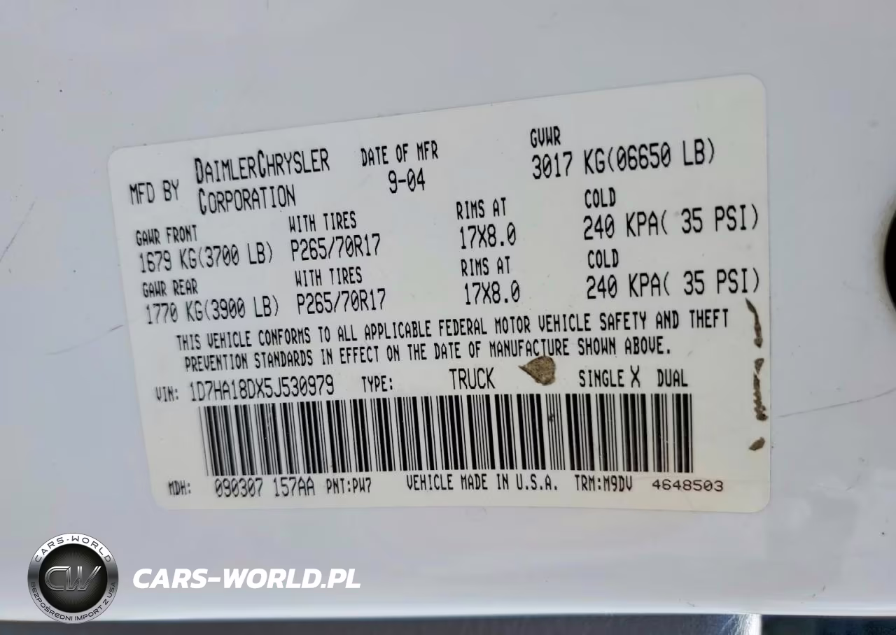 2005 Dodge Ram 1500 St VIN:1D7HA18DX5J530979 - 12