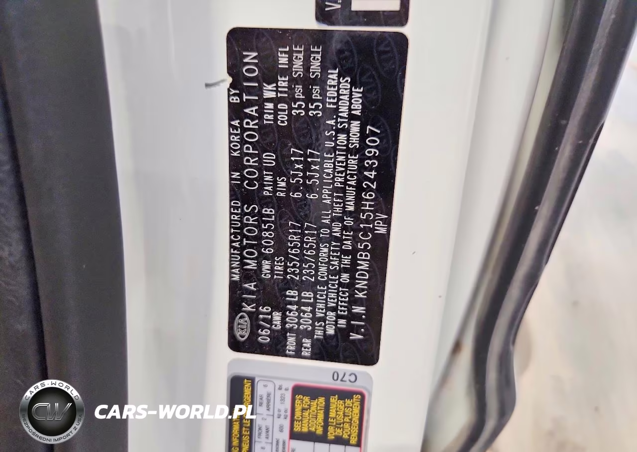 2017 Kia Sedona Lx VIN:KNDMB5C15H6243907 - 13