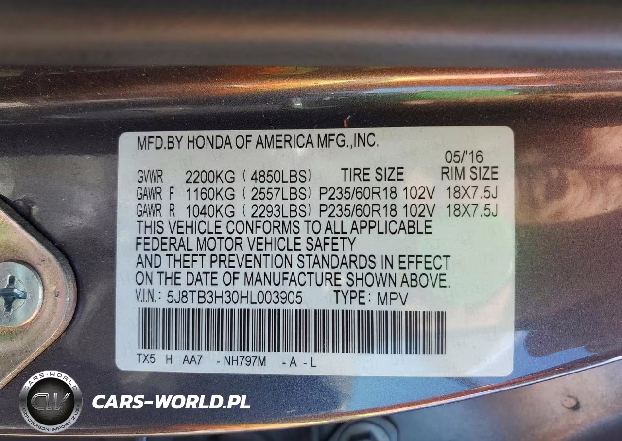 2017 Acura Rdx VIN:5J8TB3H30HL003905 - 13